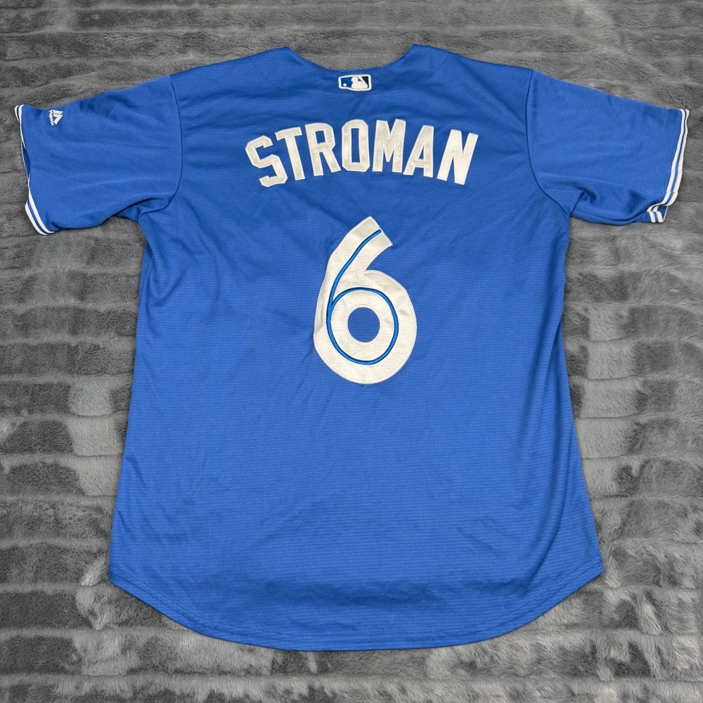 Majestic Toronto Blue Jays Marcus Stroman 6 Cool Base Jersey Mens Blue XL